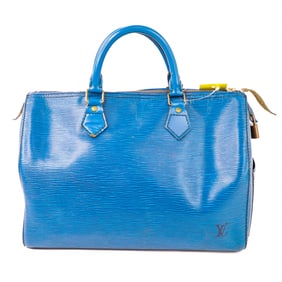 Louis Vuitton Speedy 30 Epi Leather Toledo Blue