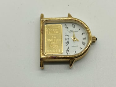 999 Pure Gold Bar Watch 25mm