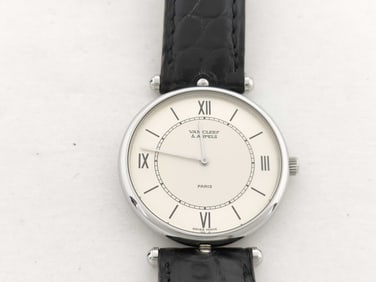 Van Cleef & Arpels Manual Watch 30mm Exhibition Caseback, Signed Movt.