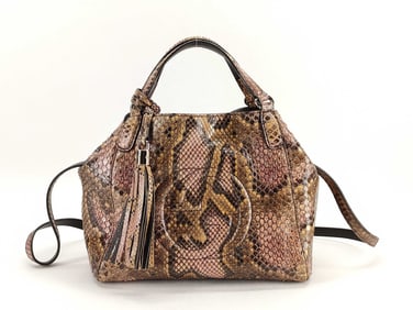 GUCCI Soho Python Tote Bag