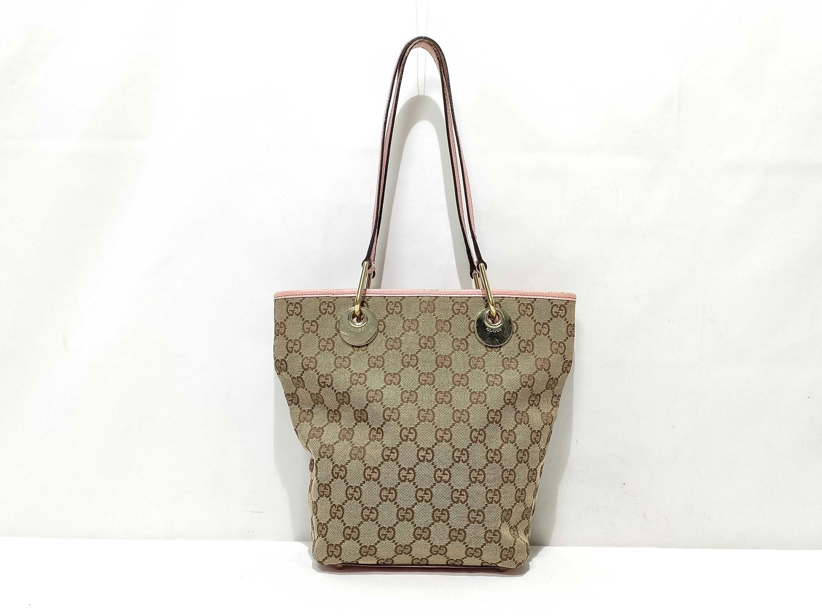 Gucci GG Monogram Bucket Tote Pink (1 of 10)