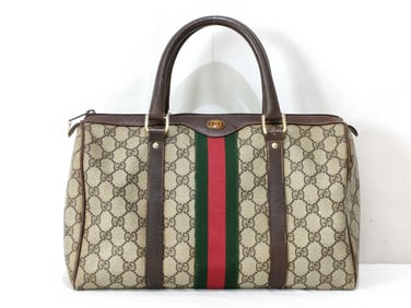 Gucci GG Supreme Sherry Supreme Mini Boston Bag