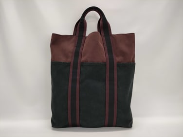 Hermes Fourre Tout Tote Bag Navy & Brown