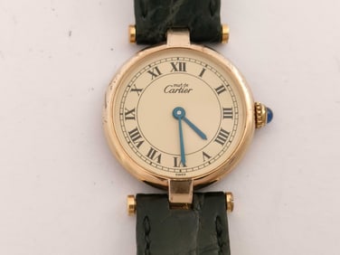 Cartier Must de Cartier Vendome Vermeil 925 Quartz Watch Ref. 112190 / 590004 – 24mm