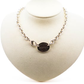 Tiffany & Co.Sterling Silver “Return to Tiffany?? Tag Choker, 15.5"