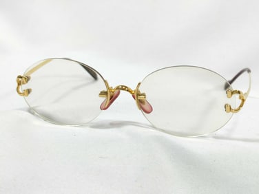 Vintage Cartier Cartier Glasses GPx Plastic Gold Glasses