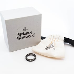 Sterling Silver Vivienne Westwood Ring w/Box & Pouch