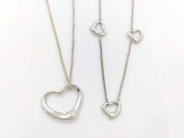 Collection of 2 Tiffany & Co. Sterling Silver Necklaces