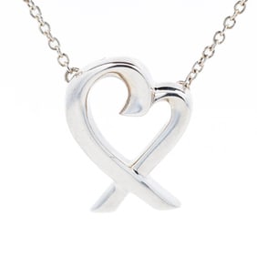 Tiffany & Co. Sterling Silver Paloma Picasso Loving Heart Necklace 16.5"