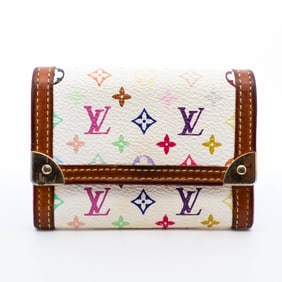 Louis Vuitton W Flap coin case wallet rainbow monogram