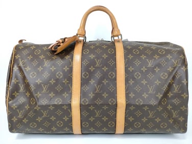 Louis Vuitton Monogram Keepall 55 Boston Bag (M41424)