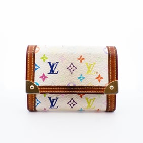 Louis Vuitton Coin case wallet in rainbow monogram Murakami