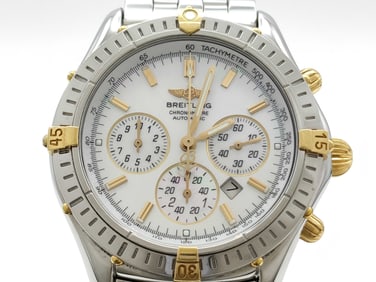 Breitling Shadow Flyback Chronograph B35312 Automatic MOP Wristwatch 39mm