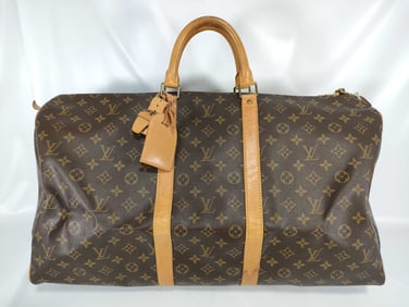 Louis Vuitton Monogram Keepall 55 Boston Bag (M41424)