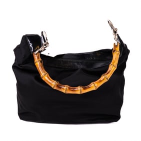 Vintage 90s Gucci Bamboo Shoulder Bag