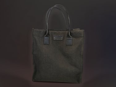 Gucci Black Denim Tote Bag