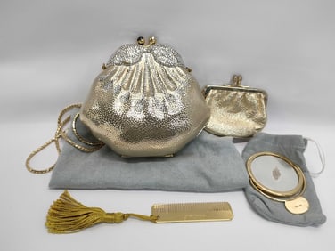 Judith Leiber Party Clutch Bag w/ Shoulder Strap