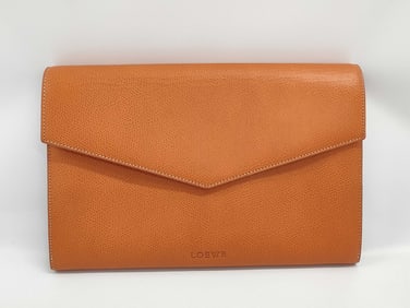 Loewe Leather Travel Clutch Bag in Leather