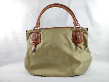 Ralph Lauren RLL Canvas and Leather Handbag