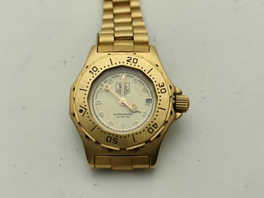 TAG Heuer 934.408 Gold-Tone Stainless Steel Quartz Women’s Watch 25mm