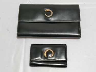 Cartier Panther Wallet Set group of 2