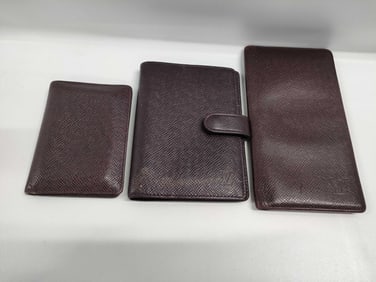 Louis Vuitton Taiga Credit Wallet set of 3
