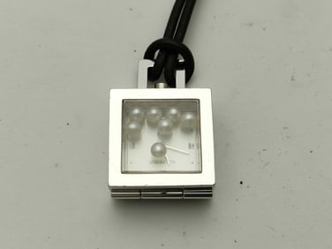 Mikimoto Necklace Watch Quartz Pearl