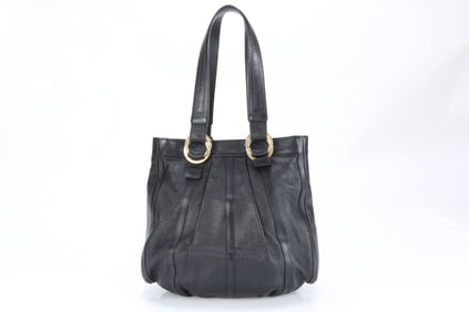 Bulgari Chandra Leather Tote Bag