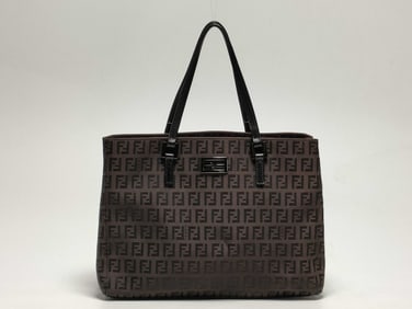 Fendi Zucca Canvas Handbag