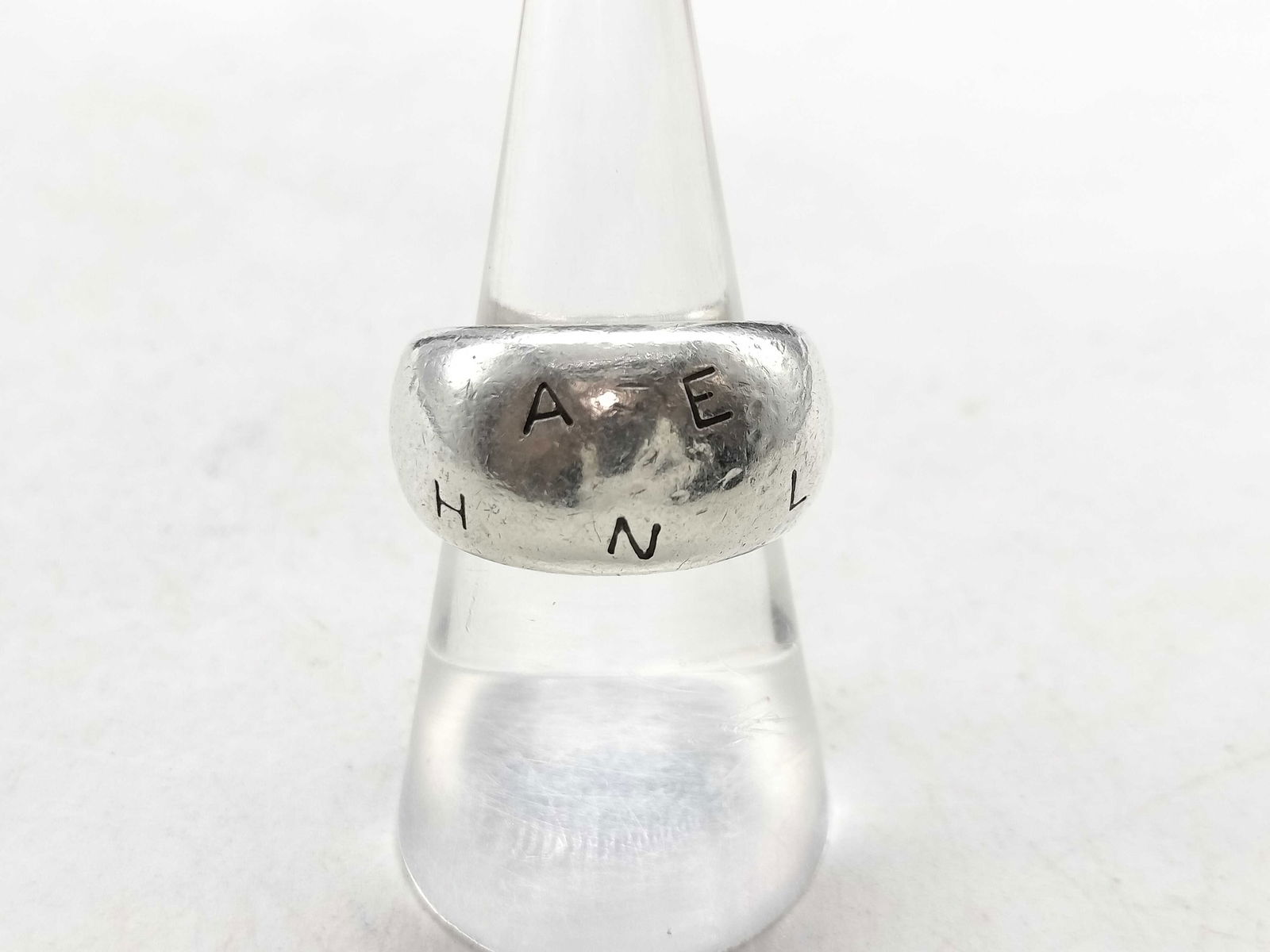 Chanel Logo Dome Ring SV 18.1g size 7 (1 of 8)