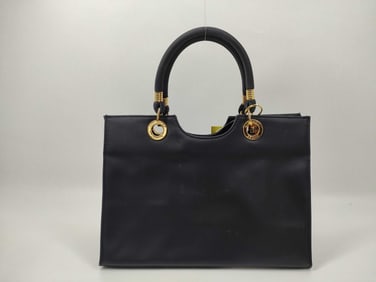 Givenchy Black Nylon Handbag with Leather Handles