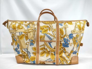 Loewe Botanical Boston Bag Duffle Bag in Canvas