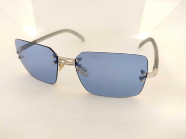 Fendi Rimless Blue Lens Sunglasses