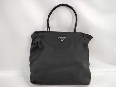 Prada Black Nylon Tote Bag
