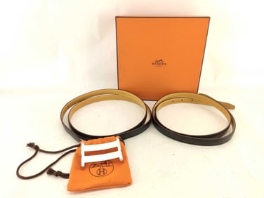 Hermes Reversible Double Belt with H Buckle