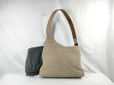Bally Quilted Shoulder Bag Beige