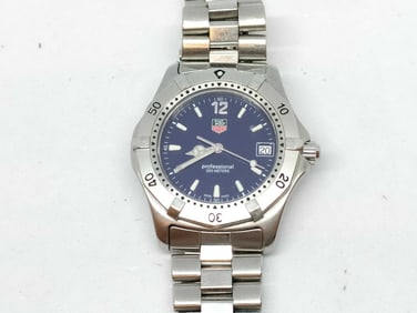 TAG Heuer WG1113-0 Navy Dial Stainless Steel Quartz Watch 42mm