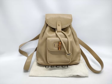 Authentic Gucci Bamboo Backpack