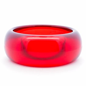 Massive Blood Amber Bangle 85mm Diameter