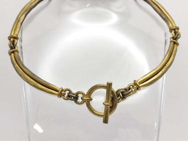 Hermès Bijouterie Fantaisie Collar Necklace Gold Plated