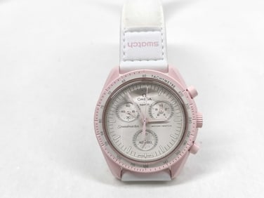 Omega x Swatch Speedmaster MoonSwatch Mission to Venus Bioceramic 39 mm Quartz Chronograph Watch