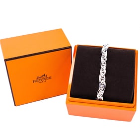 Hermes Chaine dAncre PM Bracelet Sterling Silver 925 18 Links 7" with Box