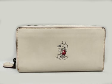 Coach x Disney collaboration long zip-around wallet