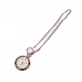 Sterling Silver Per Valentino Pocket Watch 36mm Case