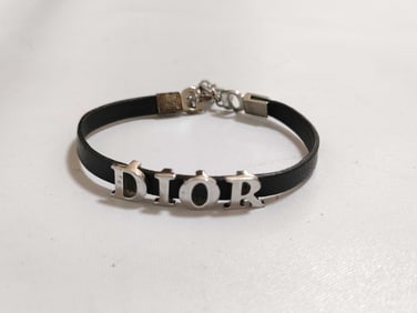 Dior Leather DIOR Logo Bracelet