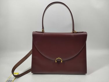 Cartier Must de Cartier Bordeaux Leather 2-Way Handbag