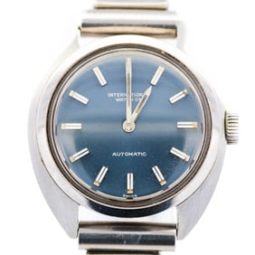 Ladies Stainless Steel IWC Automatic Watch 24.5mm