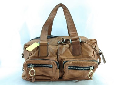 Chloé Betty Brown Leather Boston Bag