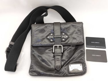 Dolce & Gabbana Plate Messenger Shoulder Bag