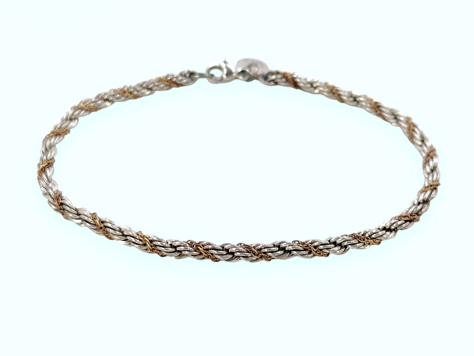 18K yellow gold 925 Tiffany & Co Twist Bracelet 7" (1 of 5)